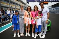 Roger Federer pictured with his family at the 2023 F1 Miami Grand Prix | Image Source: Getty
